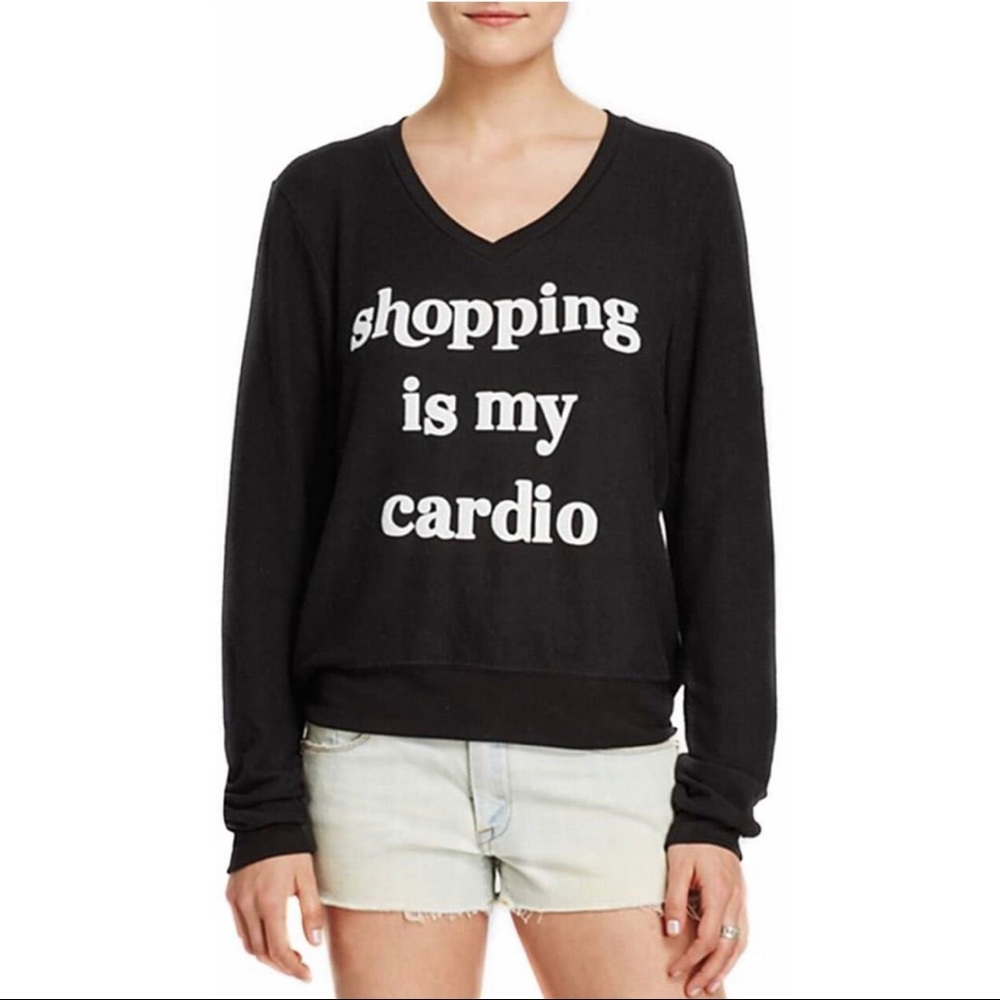 WILDFOX Shopping is my Cardio Sweater